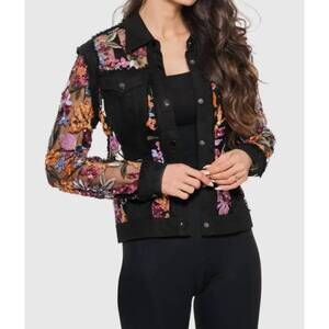 NEW ADORE sequin garden jacket in black